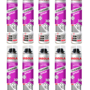 Mousse Expansive Projetable - Aérosol de 850 ml - Isolation Thermique et Phonique Haute Performance - 10